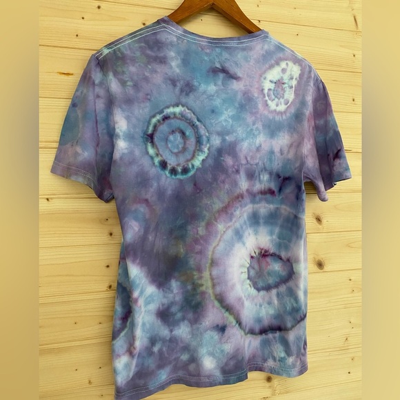 NEW Unisex GILDAN Soft Style | Tie-Dye T-Shirt | Color: Purple and Blue | Size M - Picture 5 of 8